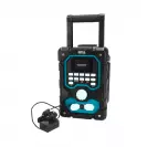 Радиоприемник акумулаторен DEDRA DED7006BT, 18V, 230V, 2.0-8.0Ah, Li-Ion, Bluetooth - small, 260986
