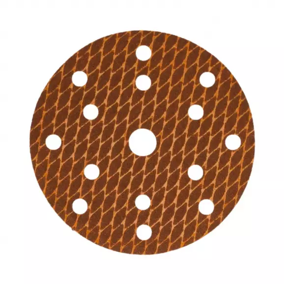 Шкурка велкро DEDRA 150мм P100 5 броя, за лак и боя, с отвори, самозалепваща