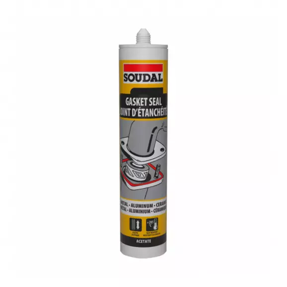 Силикон термоустойчив SOUDAL 310мл-черен