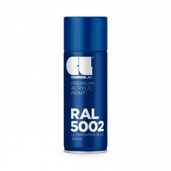 Спрей боя тъмно синьо COSMOS LAC RAL 5002 400мл, №417