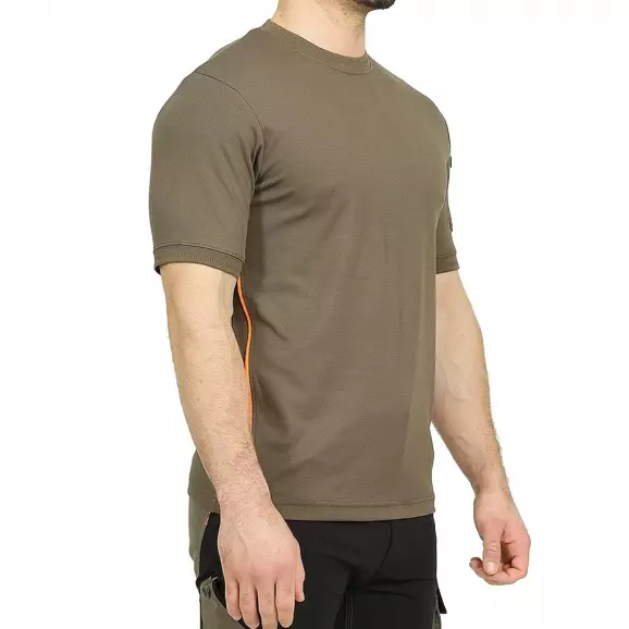 Тениска с къс ръкав NINE WORTHS ALBON L, Khaki