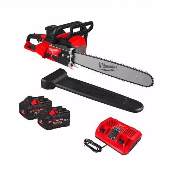 Трион верижен акумулаторен MILWAUKEE M18 F2CHS50-802, 18V, 8.0Ah, Li-Ion, 50cм, безчетков