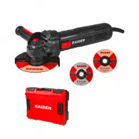 Ъглошлайф RAIDER RDP-AG79 Black Edition, 900W, 11000об/мин, ф125мм