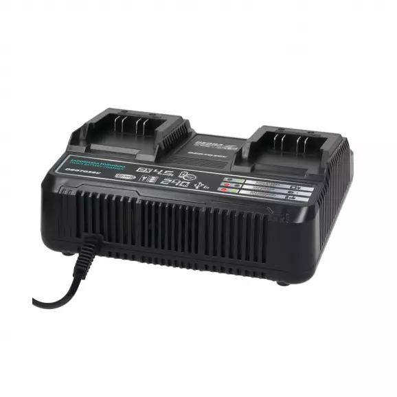 Зарядно устройство DEDRA DED7039V, 2 x 4.5A, за две батерии