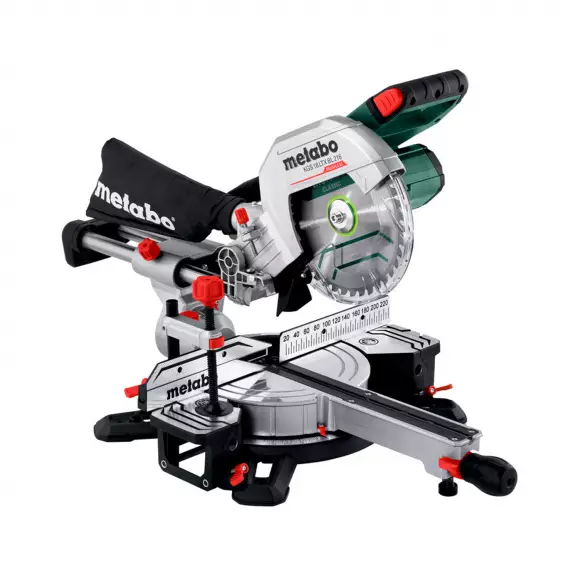 Акумулаторен настолен потапящ циркуляр METABO KGS 18 LTX BL Solo, 18V, 4.0-10Ah, Li-Ion, ф216х30мм, безчетков, с изтегляне