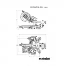 Акумулаторен настолен потапящ циркуляр METABO KGS 18 LTX BL Solo, 18V, 4.0-10Ah, Li-Ion, ф216х30мм, безчетков, с изтегляне - small, 264272