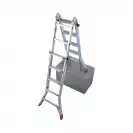 Алуминиевa стълба KRAUSE TELE MATIC 4x5, 3000/3900/6050мм(на стълбата), многофукционална, сгъваема, 150кг. - small, 263495