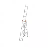 Алуминиевa стълба KRAUSE Tribilo 3х9, 3850/4950/6850мм, трираменна, професионална, 150кг.