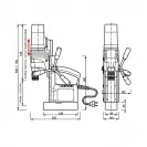 Бормашина с магнитна стойка ALFRA Rotabest RB 40 RL-E, 1200W, 100-450об/мин - small, 264504
