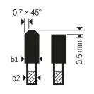 Диск с твърдосплавни пластини BOSCH 254/2.6/30 Z=80, за рязане на дървесина, алуминий, пластмаса, ламинат - small, 264563