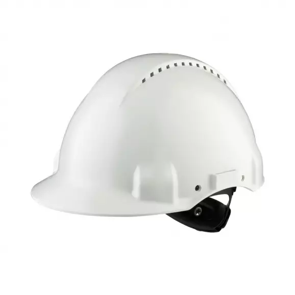 Каска строителна 3M G3000-бяла, вентилирана