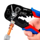 Клещи кримпващи KNIPEX 190мм, RJ45, двуцветни-двукомпонентни дръжки - small, 265001