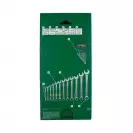 Ключ звездогаечен комплект BOSCH 6-19мм 12части, CrV, хромиран - small, 263963