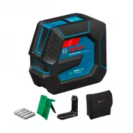Линеен лазерен нивелир BOSCH GLL 20-22 G, 2 лазерни линии, точност 3mm/10m, автоматично