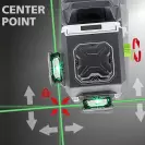 Линеен лазерен нивелир LASERLINER PowerPlane-Laser 3G Multi-18V, 3 лазерни линии, точност 2mm/10m, автоматично - small, 263675