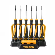 Отвертки комплект TOLSEN 8части, PH, SB, двукомпонентна дръжка