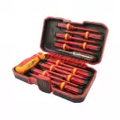 Отвертки комплект TOLSEN VDE 13части, 1000V, PH, PZ, SB, TX, фазомер, двукомпонентна дръжка - small