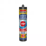 Силикон санитарен ацетатен SOUDAL STOP 280мл - антрацит