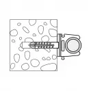 Скоба за тръби KEW RS M 16 - small, 265006