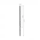 Свредло BOSCH 5X 11x210/150мм, за бетон и армиран бетон, HM, 4 режещи ръба, SDS-plus - small, 264733
