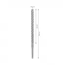 Свредло BOSCH 5X 13x260/200мм, за бетон и армиран бетон, HM, 4 режещи ръба, SDS-plus - small, 264745