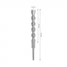 Свредло BOSCH 5X 22x250/200мм, за бетон и армиран бетон, HM, 4 режещи ръба, SDS-plus - small, 264629