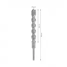 Свредло BOSCH 5X 24x250/200мм, за бетон и армиран бетон, HM, 4 режещи ръба, SDS-plus - small, 264638