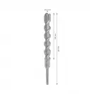 Свредло BOSCH 5X 25x250/200мм, за бетон и армиран бетон, HM, 4 режещи ръба, SDS-plus - small, 264644