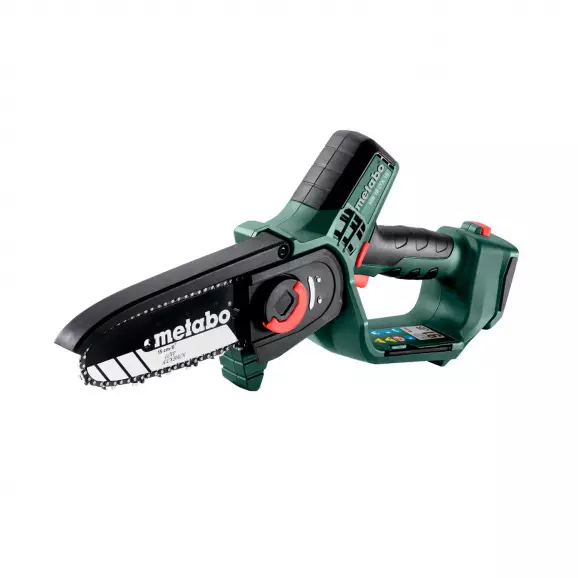 Трион верижен акумулаторен METABO MS 18 LTX 15, 18V, 2.0-10Ah, Li-Ion, 15см