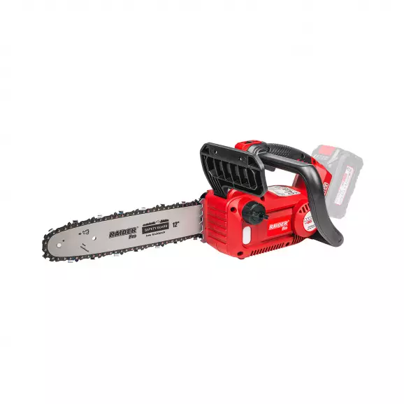 Трион верижен акумулаторен RAIDER RDP-DBCS20 Solo, 20V, 2.0-8.0Ah, Li-Ion, 30.5см