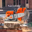 Ъглошлайф бензинов STIHL TS 910i, 6.4kW, 8.4к.с, 2600об/мин, ф400x20мм - small, 265308
