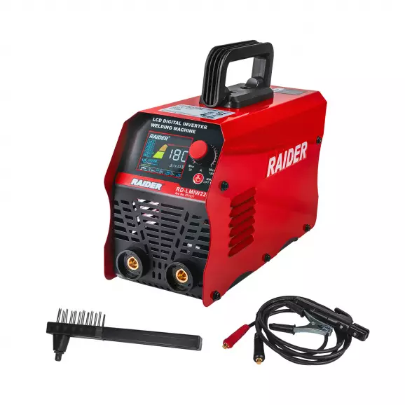 Заваръчен инверторен апарат RAIDER RD-LMIW220, 20-180A, 230V, 1.6-5.0мм