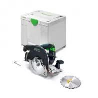 Акумулаторен циркулярен трион FESTOOL HKC 55 KEB-Basic, 18V, 1.5-6.2Ah, Li-Ion, ф160х20мм, 4500об/мин, безчетков