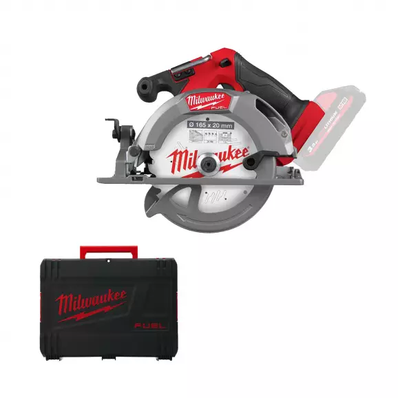 Акумулаторен циркулярен трион MILWAUKEE M18 FCS552-0X, 18V, 2.0-12Ah, Li-Ion, ф165x20мм, 6000об/мин, безчетков