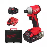 Акумулаторен гайковерт ударен MILWAUKEE M18 BLIDR-502X, 18V, 5.0Ah, Li-Ion, 190Nm, 1/4