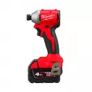 Акумулаторен ударен винтоверт MILWAUKEE M18 BLIDRC-402C, 18V, 4.0Ah, Li-Ion, 190Nm, 1/4