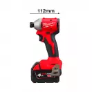 Акумулаторен ударен винтоверт MILWAUKEE M18 BLIDRC-402C, 18V, 4.0Ah, Li-Ion, 190Nm, 1/4