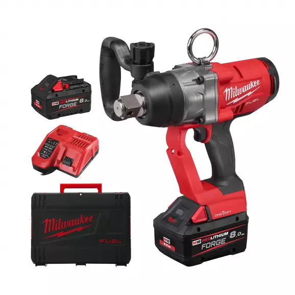 Акумулаторен гайковерт ударен MILWAUKEE M18 ONEFHIWF1-802X, 18V, 8.0Ah, Li-Ion, 1
