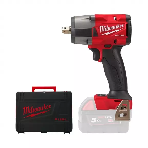 Акумулаторен гайковерт ударен MILWAUKEE M18 ONEFMTIW2FC12-0X, 18V, 2.0-12Ah, Li-Ion, 1/2