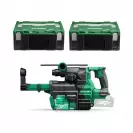Акумулаторен перфоратор HITACHI/HIKOKI DH3628DA-W3Z, 36V, 2.5-4.0Ah, Li-Ion, SDS-plus, 3.2J, безчетков  - small