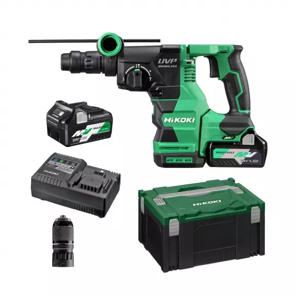 Акумулаторен перфоратор HITACHI/HIKOKI DH3628DC-WRZ, 36V, 2.5Ah, Li-Ion, SDS-plus, 3.2J, безчетков