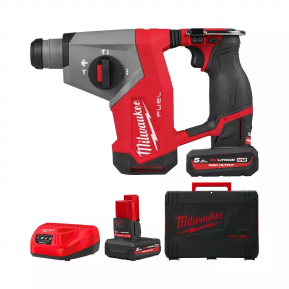 Акумулаторен перфоратор MILWAUKEE M12 FHAC16-502X, 12V, 5.0Ah, Li-Ion, SDS-plus, 1.15J, безчетков