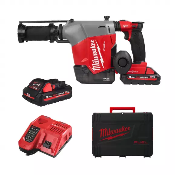 Акумулаторен перфоратор MILWAUKEE M18 FHAFOH16-302X, 18V, 3.0Ah, Li-Ion, SDS-plus, 2.3J, безчетков