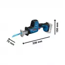 Акумулаторен саблен трион BOSCH GSA 18V-24 Solo, 18V, Li-Ion, 24mm, 230mm, безчетков - small, 265974