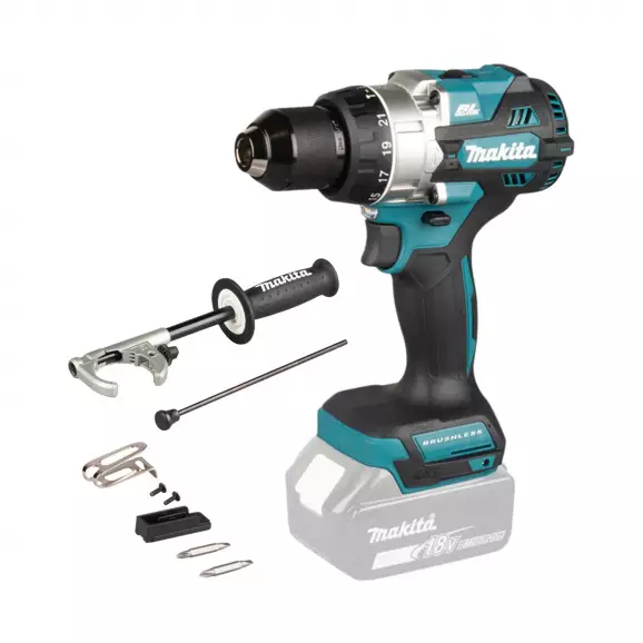 Акумулаторен ударен винтоверт MAKITA DHP492Z, 18V, 1.5-6.0Ah, Li-Ion, 130Nm, безчетков