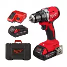 Акумулаторен ударен винтоверт MILWAUKEE M18 BLPDRC-202C, 18V, 2.0Ah, Li-Ion, 60.5Nm, безчетков - small