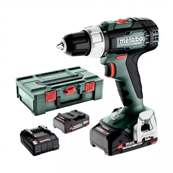 Акумулаторен винтоверт METABO BS 18 L, 18V, 2.0Ah, Li-Ion, 60Nm