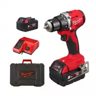Акумулаторен винтоверт MILWAUKEE M18 BLDDRC-502C, 18V, 5.0Ah, Li-Ion, 61Nm