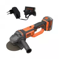 Акумулаторен ъглошлайф BLACK&DECKER BCG720M1-QW, 18V, 4.0Ah, Li-Ion, ф125мм