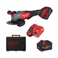 Акумулаторен ъглошлайф MILWAUKEE M18 FHSAG125XPDB2-802X, 18V, 8.0Ah, Li-Ion, ф125мм, безчетков